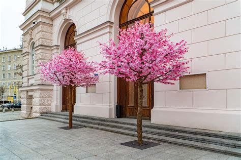 Kwitn Ce Sztuczne Drzewa Wi Ni Na Event W Warszawie Orchidea