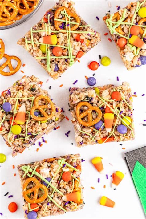 Halloween Rice Krispie Treats Cookin Mamas