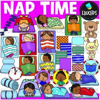 Nap Time Clip Art Set {Educlips Clipart} by Educlips | TPT