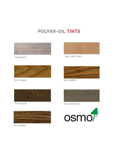 Osmo Polyx Oil Tints - Available in 7 Colours