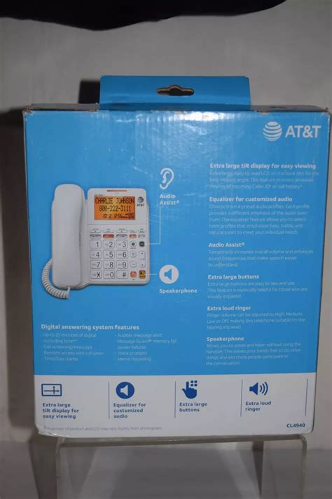 At T Cl Digital Answering System Corded Telephone