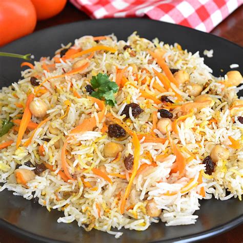 Vegan Afghani pilaf rice - Full Kitchen Recipes