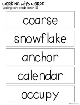 Ckla Skills Word Work Companion Rd Grade Unit By Alisha Teaches