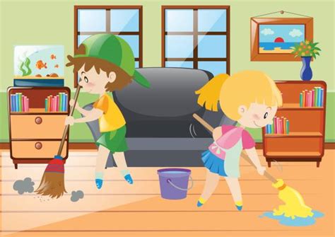 House Cleaning Clip Art Pictures Illustrations, Royalty-Free Vector ...