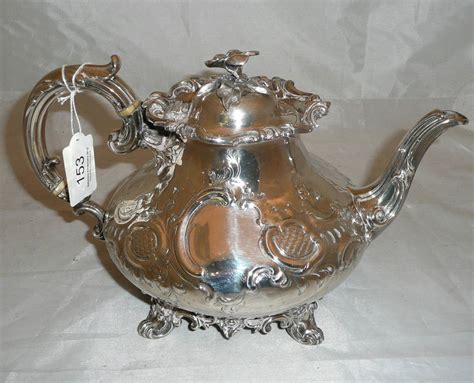 Lot 153 Victorian Silver Teapot