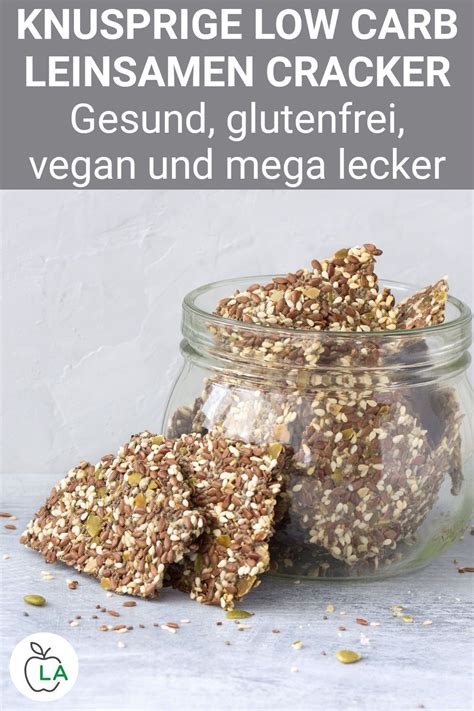 Low Carb Leinsamen Cracker Rezept Gesunder Snack Zum Abnehmen