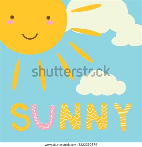 Good Morning Sunshine Cute Cartoon Style Stock Vector (Royalty Free) 2223390579 | Shutterstock