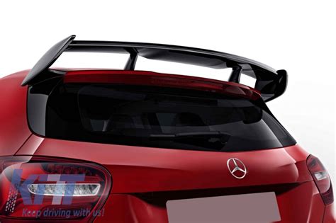 Roof Boot Lid Spoiler Suitable For Mercedes A Class W176 2012 2018 A45 Design Piano Black