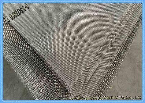 Crimped SS304 316 Stainless Steel Metal Woven Screen Filter Wire Mesh