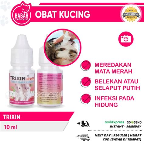 Jual TRIXIN Obat Tetes Sakit Mata Kucing Pembersih Belekan Iritasi