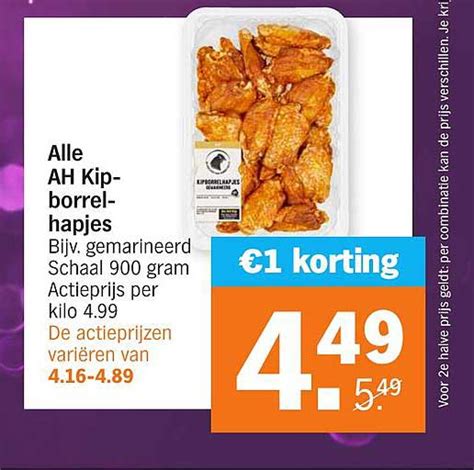 Alle AH Kipborrelhapjes 1 Korting Aanbieding Bij Albert Heijn