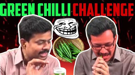 Green Chilli Challenge 🥵🌶️ Troll Face 1 Youtube