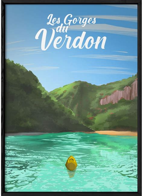 Affiche Les Gorges du Verdon idée décoration murale LAfficherie