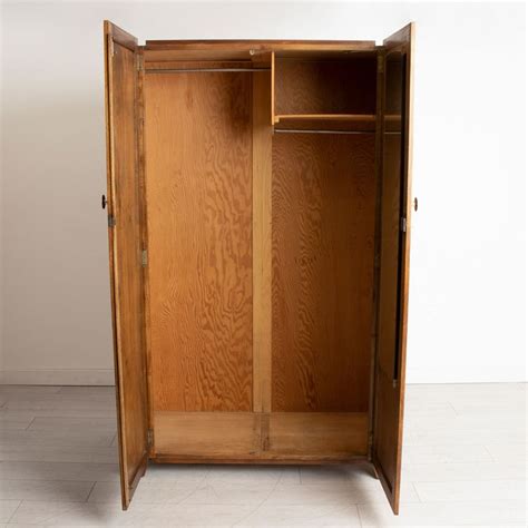 Art Deco Double Wardrobe In Burr And Grained Walnut British C1930