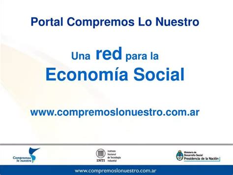 PPT Portal Compremos Lo Nuestro Una red para la Economía Social