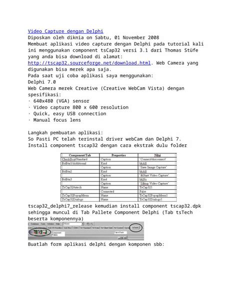 DOC Video Capture Dengan Delphi DOKUMEN TIPS