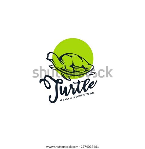 Sea Turtle Logo Vector Illustration Line Stock Vector (Royalty Free ...