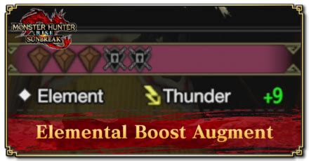 Elemental Boost Augment Upgrade Materials And Weapons Monster Hunter