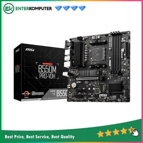 MSI B550M Pro VDH AM4 AMD Promontory B550 DDR4 USB3 2 SATA3