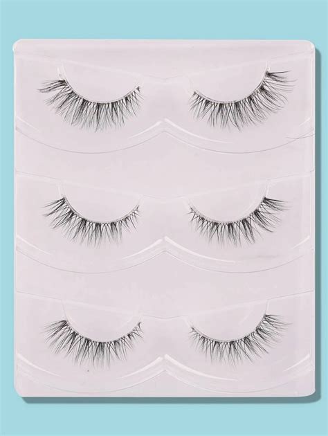 Natural Extra Long False Eyelashes 3 Pairs 13mm Cute Natural Cat Eye