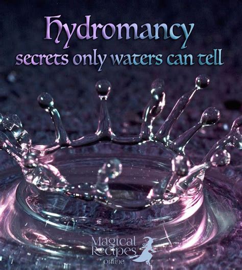 What is Hydromancy? How can I scry using just some water? Remember the ...