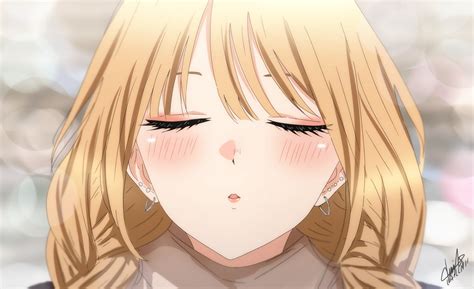 Safebooru 1girl Bangs Beige Scarf Blonde Hair Blurry Blurry