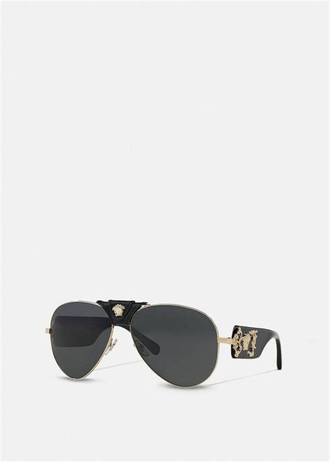 Men VERSACE Sunglasses | Baroque Sunglasses Black · Hector-us