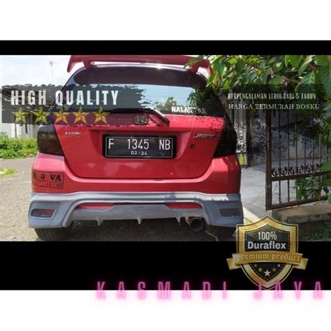 Jual BUMPER Bodykit Honda Jazz Gd3 Adaptasi Mugen Rs Mix Belakang Yaris