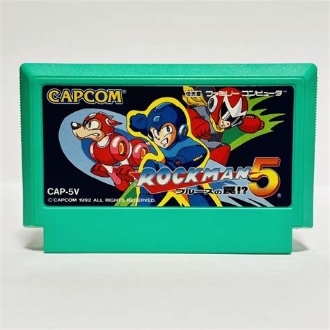 Yahooオークション Fc ロックマン5 ブルースの罠 Capcom 1992