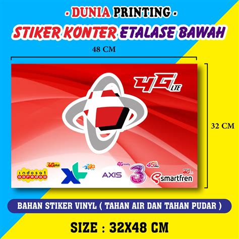 Stiker Konter Etalase Bawah Size X Cm Cocok Buat Etalase Depan