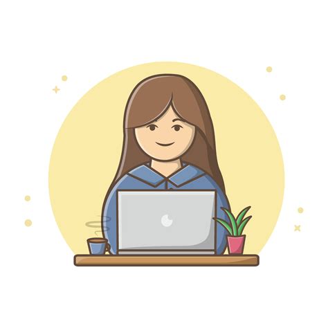 Career Woman Icon Design Vector 20838924 Vector Art At Vecteezy