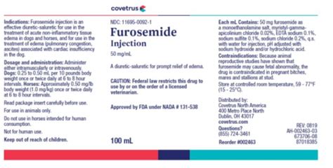 Furosemide Injection 50 Mgml