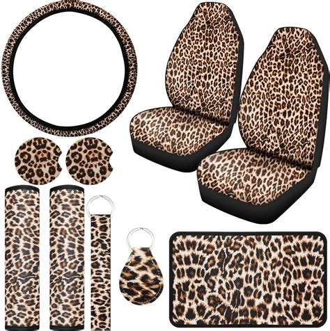 Amazon 10 Pieces Leopard Print Car Decorations Includes Leopard