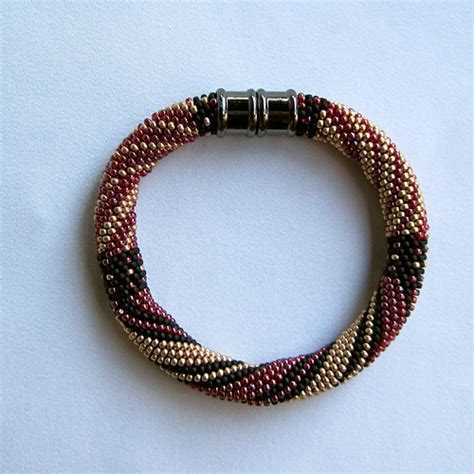 Ravelry Spirals And Circles Bead Crochet Bangle Pattern By Linda Lehman