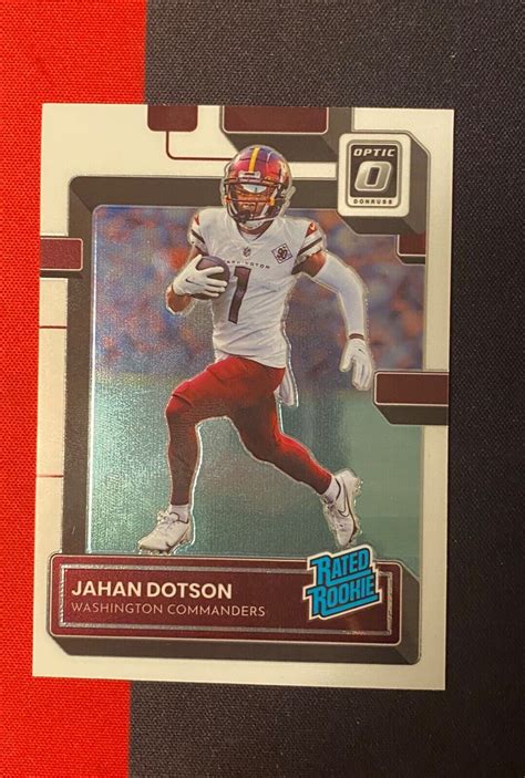 2022 Panini Donruss Optic Jahan Dotson 210 Rc Rated Rookie