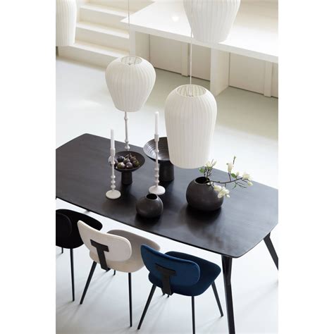 Dining Table X X Cm Quenza Acacia Wood Matt Black