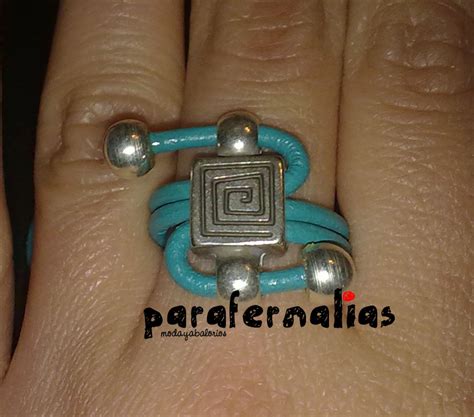 Parafernalias Moda Y Abalorios Anillos De Fimo Y Anillos De Cuero Y Zamak