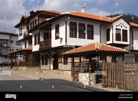 Zlatograd, old bulgarian architecture, traditional scene, Bulgaria ...