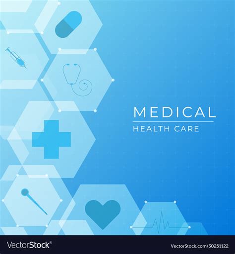 Medical modern banner design hexagon shape Vector Image