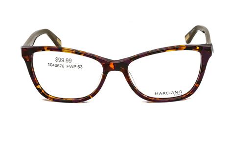 Guess By Marciano Women Gm 02663 055 Eyeglasses Colored Havana Frame 53mm Ebay