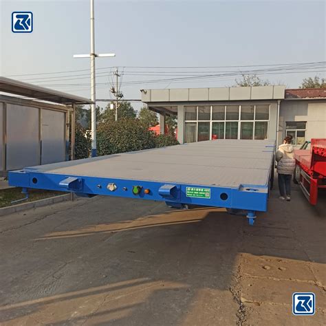 3 Axles 40FT Container Transport Platform Flatbed Semi Trailer With 40