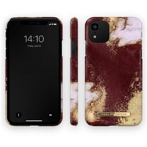 Buy Ideal Of Sweden Fashion Case Suits IPhone 11 XR Golden Burgundy