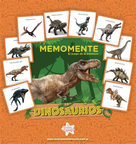 Memomente El Juego De La Memoria Dinosaurios Recursos Con Encanto