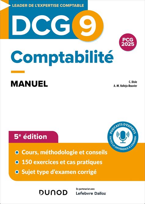 DCG 9 Comptabilité Manuel Livre et ebook DCG de Charlotte Disle Dunod