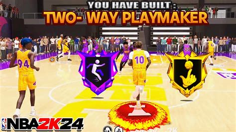 This 66 Two Way Playmaker Build Is MENACING In NBA 2K24 YouTube