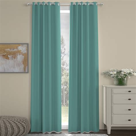 Buy Solid Polyester Blackout Long Door Curtain Set Of Feet