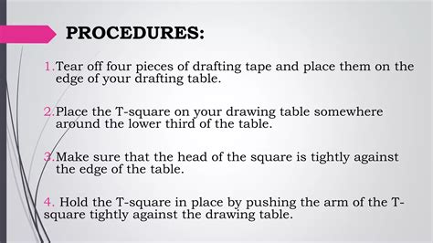 Basic Drafting Tools & Materials and Setting-Up your Drawing Table | PPT