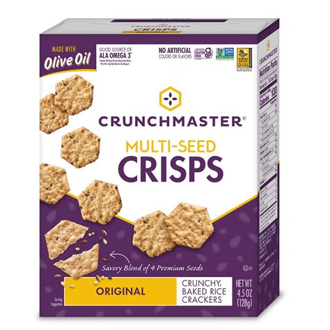 Crunchmaster Original Multi Seed Crisps Crackers 4 5 Oz Walmart