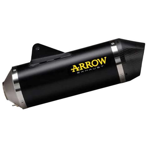 Arrow Race Tech Aluminium Schalldämpfer Endkappe aus dunklem Carbon