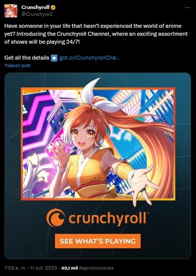 Crunchyroll Estrena Canal De Tv Para Que Veas Gratis Tus Animes